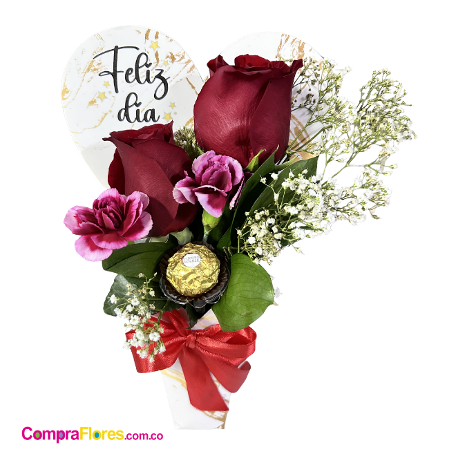 Base de Rosas Rojas y Ferrero - Cali