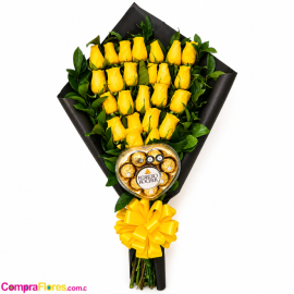 Bouquet de rosas por 24 