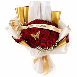 Bouquet Por 50 Rosas Rojas