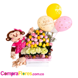Rosas, Ortencias y Baileys Flores Cali