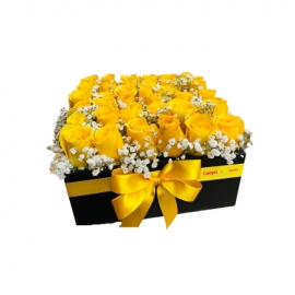 Caja de Flores Amarillas