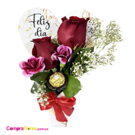 Base de Rosas Rojas y Ferrero - Cali