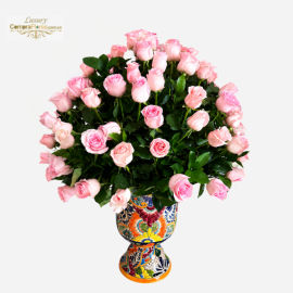 Base Mexicana Imperial: 30 Rosas Premium y Orquídeas de Gala