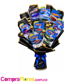 Ramillete de Carros de Colección y Chocolates Regalo para Hombre