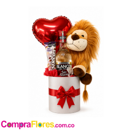 Regalo para Papá con Aguardiente Blanco del Valle y Peluche